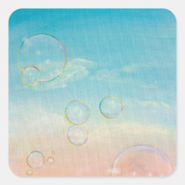 Tickles je neus vierkante sticker