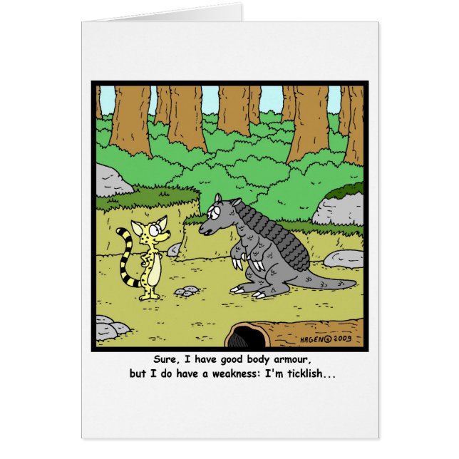 Ticklish: Armadillo Cartoon (Voorkant)