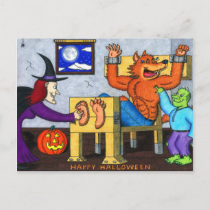 Ticklish Halloween Werewolf Briefkaart