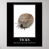 Ticks omdat Natuur ons haat - parasietenvun Poster (Voorkant)