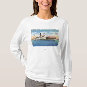 Ticonderoga Steamer die Port Burlington verlaat, T-shirt