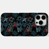 tictactoe pattern.BW.B BG Case-Mate iPhone Case (Achterkant (horizontaal))