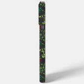 tictactoe pattern.GREEN.B2 DGrey BG Case-Mate iPhone Case (Achterkant / Links)
