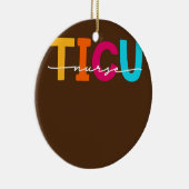 TICU Zurse Trauma ICU Verpleegkundigen Noodzaal Keramisch Ornament (Rechts)