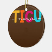 TICU Zurse Trauma ICU Verpleegkundigen Noodzaal Keramisch Ornament (Links)