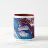 Tidal Bloom – Vloeibare Inkt & Hars Abstract Mok (Midden)
