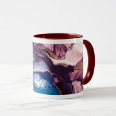 Tidal Bloom – Vloeibare Inkt & Hars Abstract Mok (Voorkant rechts)