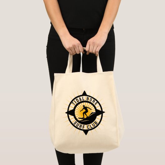 Tidal Bore Surfe Club Tote Bag (Voorkant (product))
