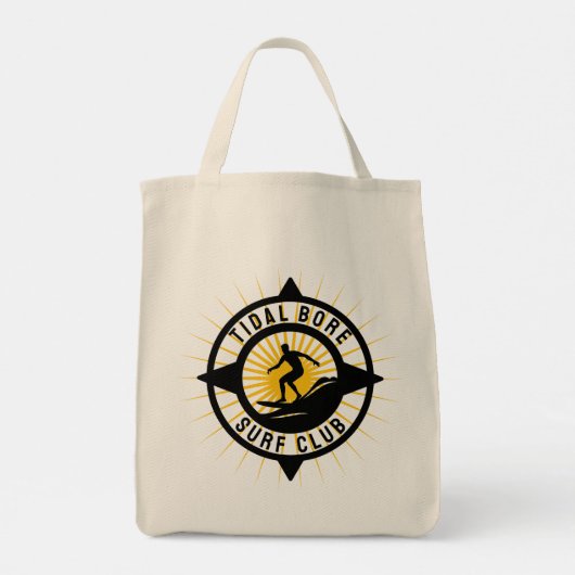 Tidal Bore Surfe Club Tote Bag (Achterkant)