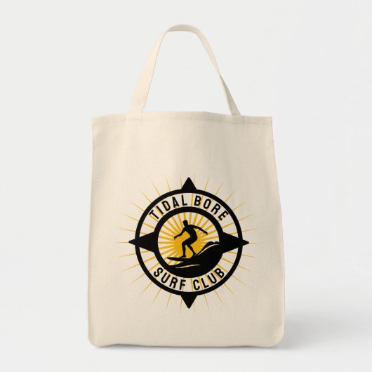 Tidal Bore Surfe Club Tote Bag (Voorkant)