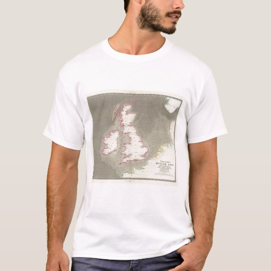Tidal Chart British Zeeen T-shirt (Voorkant)