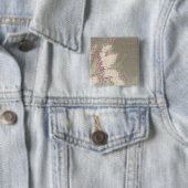 Tidal Chart British Zeeen Vierkante Button 5,1 Cm (In situ)