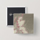 Tidal Chart British Zeeen Vierkante Button 5,1 Cm (Voorkant /achterkant)