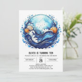 Tidal Coastal Kids Verjaardag Kaart (Staand voorkant)