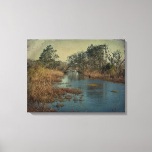 Tidal Creek - Buxton, NC - Buitenbanken Canvas Afdruk
