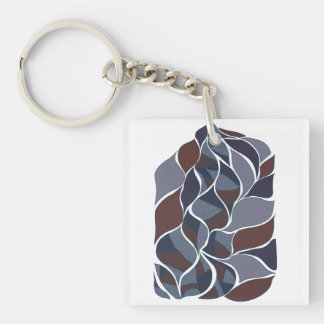 Tidal Echoes – Abstract Earth-Tone Art Tee | KRAAL Sleutelhanger