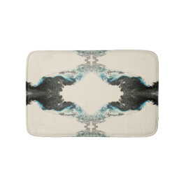 Tidal Echoes — Abstract Fluid Ink Pattern Badmat