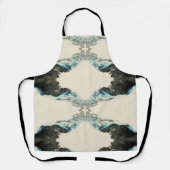 Tidal Echoes — Abstract Fluid Ink Pattern Schort (Voorkant)