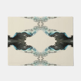 Tidal Echoes — Abstract Vloeibaar Inktpatroon Deurmat