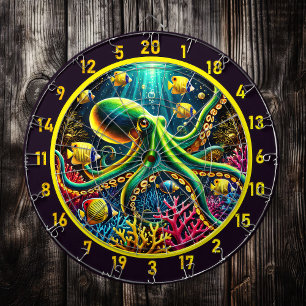 Tidal Embrace Octopus Dartboard Dartbord