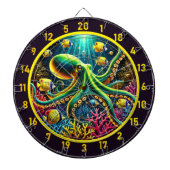 Tidal Embrace Octopus Dartboard Dartbord (Voorkant)