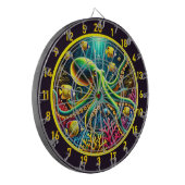 Tidal Embrace Octopus Dartboard Dartbord (Voorkant Links)