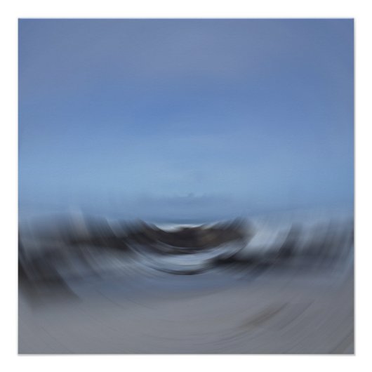 Tidal Flow Abstracte kunst Perfect Poster (Voorkant)