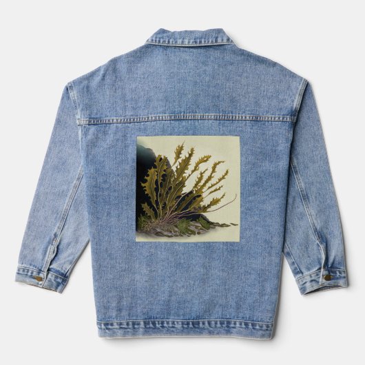Tidal Fronds Denim Jacket (Achterkant)