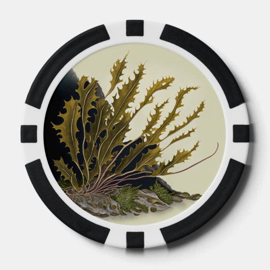 Tidal Fronds Poker Chips (Voorkant)