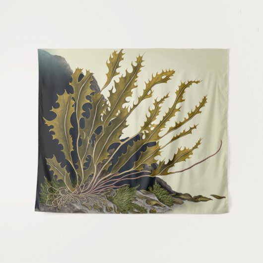 Tidal Fronds Wandkleed (Voorkant (horizontaal))