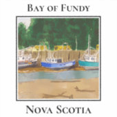 Tidal Majesty of Fundy, Boats Sticker (Voorkant)