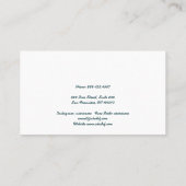 TIdal motion Visitekaartje (Achterkant)