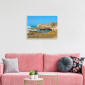 Tidal Pools en Rock Ledges van Punta Las Tunas Canvas Afdruk (Insitu (Woonkamer))