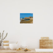 Tidal Pools en Rock Ledges van Punta Las Tunas Poster (Keuken)
