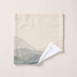 Tidal Veil Sea Glass Kustbadkamer Handdoekenset Bad Handdoek