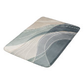 Tidal Veil Zee Glas Abstract Kust Groot Bad M Badmat (Gekanteld)