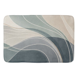 Tidal Veil Zee Glas Abstract Kust Groot Bad M Badmat