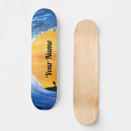 Tidal Wave Persoonlijk Skateboard (Voorkant)