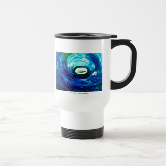 Tidal Wave TRAVEL MUG WHITE Reisbeker (Rechts)