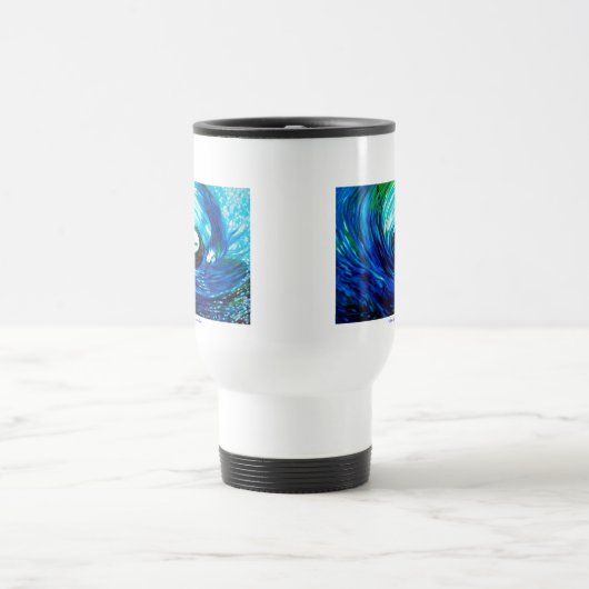 Tidal Wave TRAVEL MUG WHITE Reisbeker (Center)