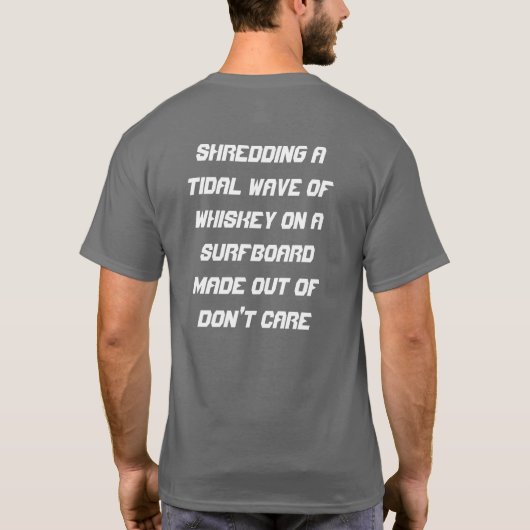 TIDAL WAVE VAN WHISKEY T-SHIRT (Achterkant)