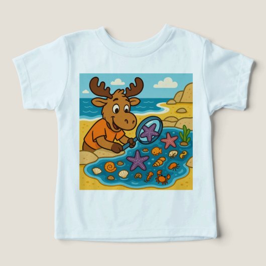 Tide Pool Treasure Hunt – Explorer Tee for Curious (Design voorkant)