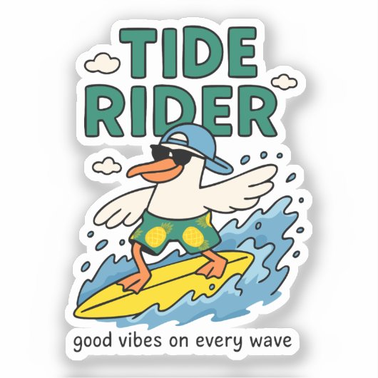 Tide Rider Sticker (Voorkant)
