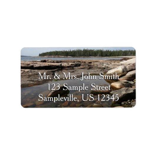 Tidepool in Wonderland in het nationaal park Acadi Etiket (Voorkant)