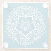 Tidepool Mandala Glazen Onderzetter (Achterkant)