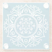 Tidepool Mandala Glazen Onderzetter (Achterkant)