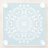 Tidepool Mandala Glazen Onderzetter (Achterkant)