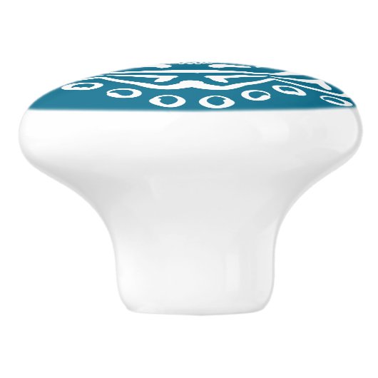 Tidepool Mandala Keramische Knop (Zijkant)