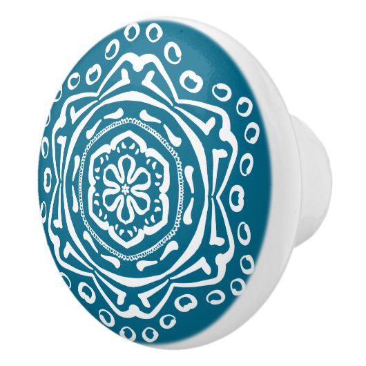 Tidepool Mandala Keramische Knop (Rechts)
