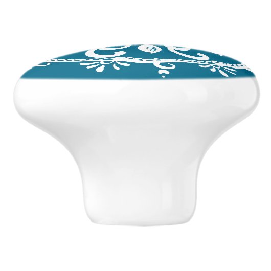 Tidepool Mandala Keramische Knop (Zijkant)